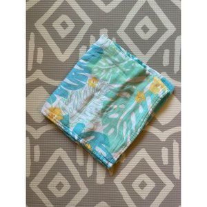 Kahakai Monstera Leaf Muslin Swaddle